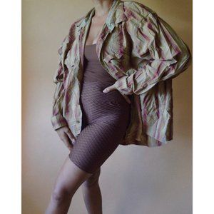 Retro Men's Gradient-Print Shirt